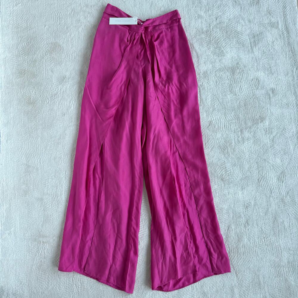 Jonathan Simkhai Wide-Leg front Slit Pants NEW